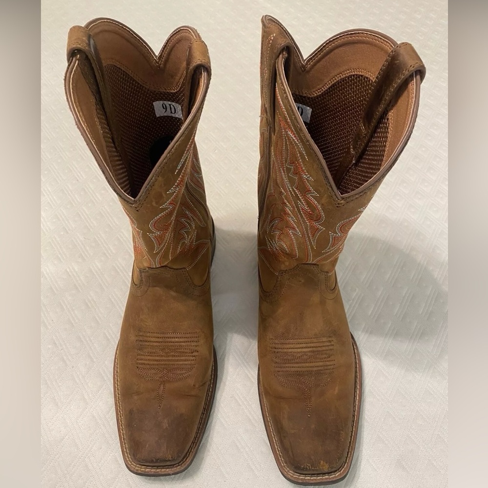 Ariat Sport Herdsman Square Toe Western Boots 10018702 Men’s Size 9D EUC